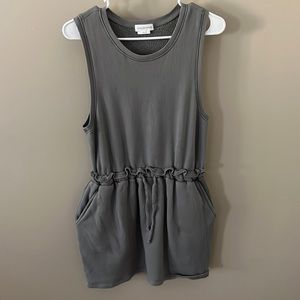 Lovers and Friends grey sweat dress tank top